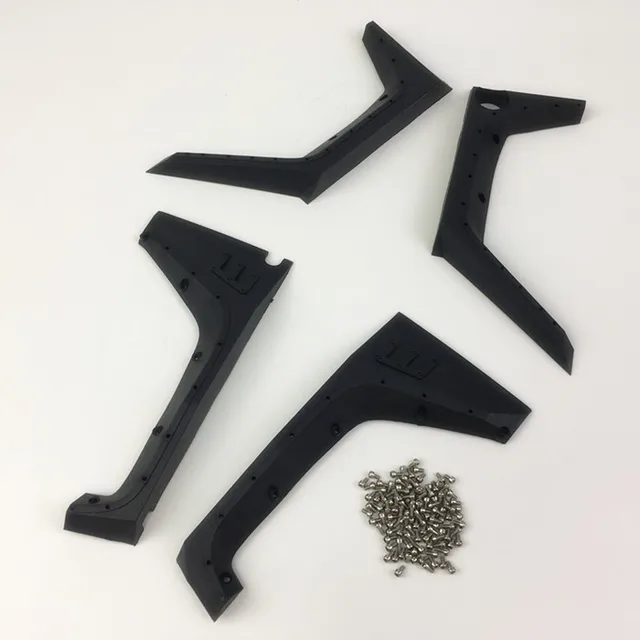 Best Price 4pcs/set Nylon Fiber Armor Wheel Eyebrow For 1/10 Rc Crawler Car Axial Scx10 Jeep  Wrangler