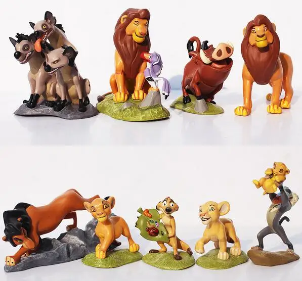 Buy 9 Pcs/set The Lion Figurines Plastic Animals