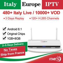Leadcool Italy IPTV Subscription Android 8.1 Tv Box Italia IP TV France Spain Portugal Arabic IPTV Italian Turkey Africa IP TV