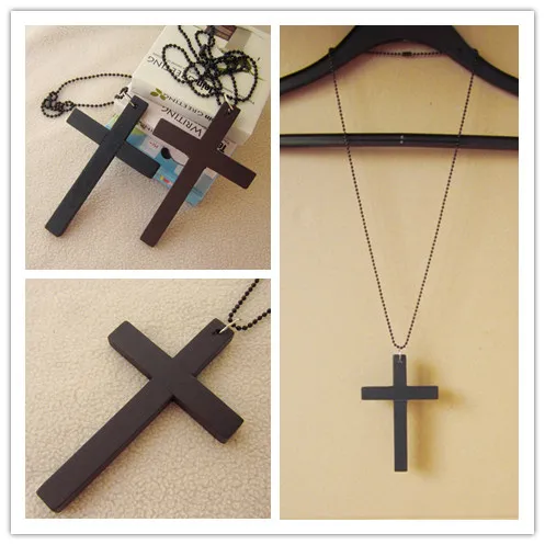 

Vintage Necklace Big Pendant Ethnic Necklace Wooden Cross Long Necklace Ethnic Jewelry Maxi Necklace For Women Wholesale Price