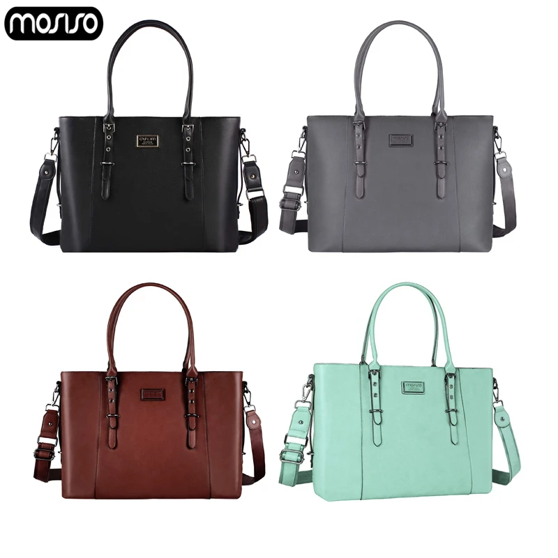 

MOSISO 2019 Shoulder Bag For Women PU Leather Business Bag Large Capacity Laptop Bags Women Business Briefcase Shopping Travel