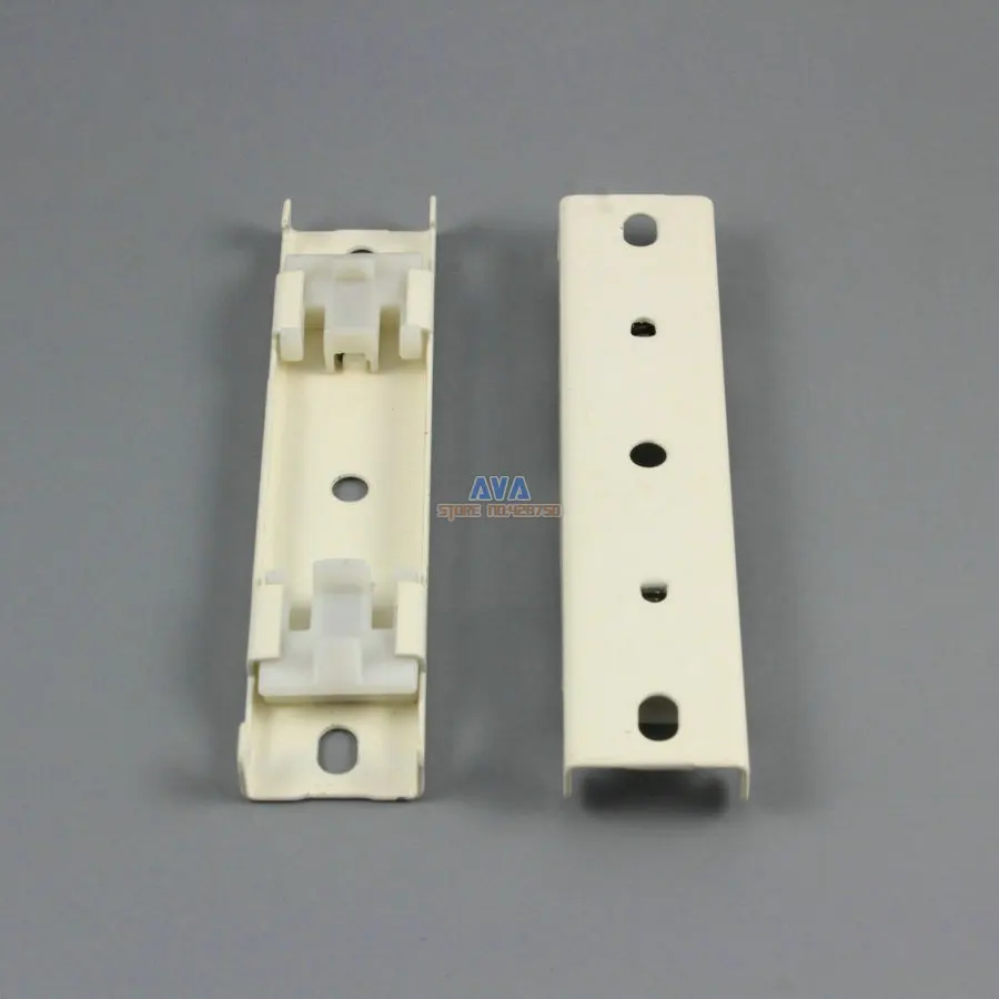 10 Pieces Curtain Track Bracket Curtain Dual Tracks Brace 20x91mm