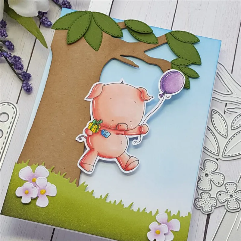 

Naifumodo Tree Flower Metal Cutting Dies for Scrapbooking Album Craft Dies Embossing Stencil Die Cut New Dies for 2019