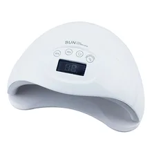 Крупнейшее пространство 48 Вт Светодиодный светильник для ногтей двойная лампа для сушки ногтей инфракрасный датчик ЖК-дисплей УФ лампы