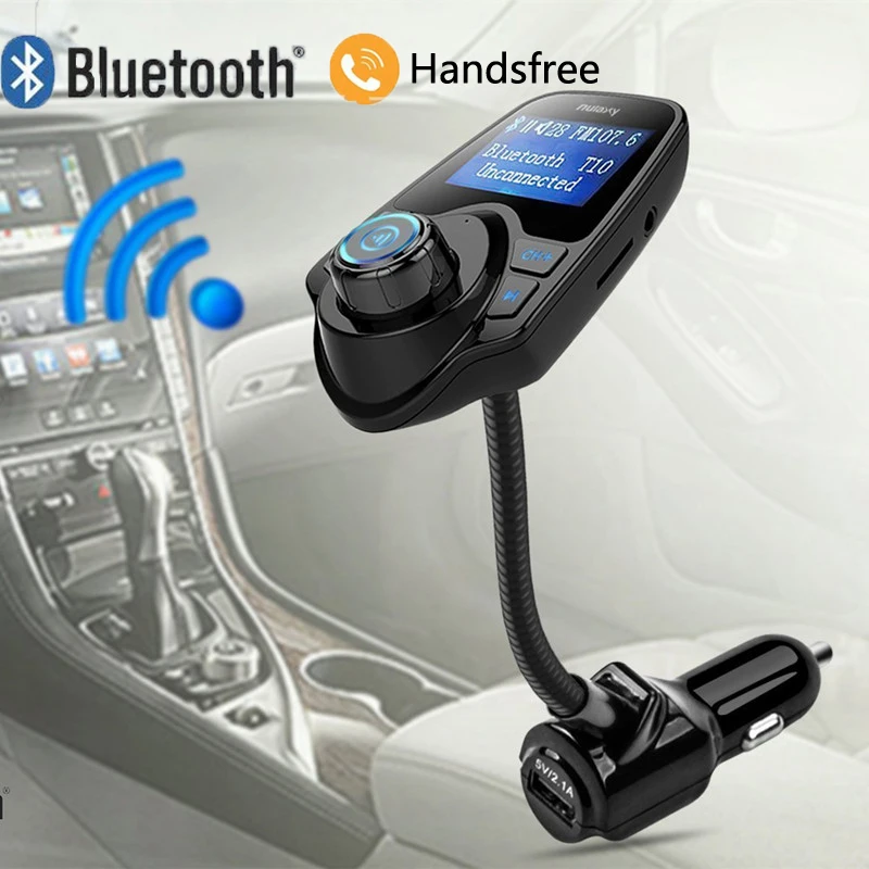 2016 Hot Bluetooth font b Car b font Kit Handsfree Set FM Transmitter MP3 Player USB