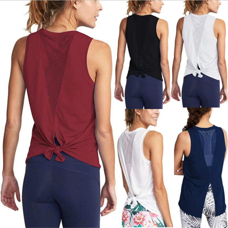 

Women Gym Shirts Yoga Crop Top Quick dry sports Tank tops Running Shirts Sleeveless Mesh Fitness Clothes Summer workout top vest