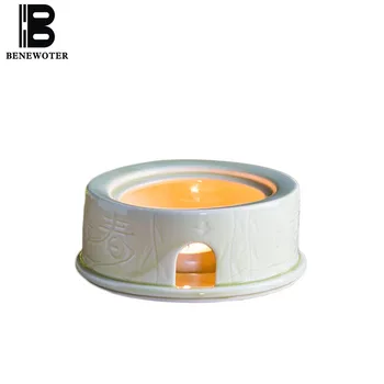 

Japanese Style Candles Warm Tea Stove Teapot Ceramic Base Holder Kung Fu Tea Set Accessories Heated Flower Tea Coffee Shelf