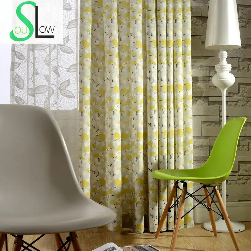 

Dancing Cotton Flower Printed Bedroom Living Room Curtain Fabric Curtains For Cortinas Kitchen 3d In The Cortina Jacquard Model