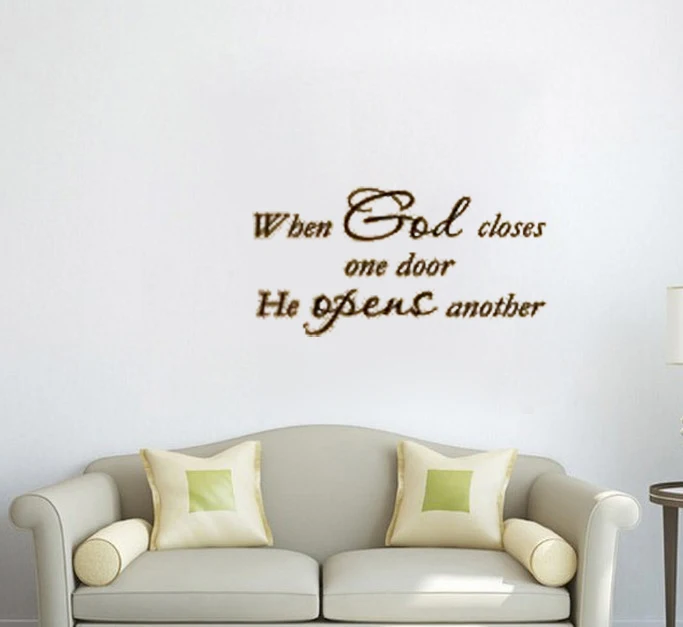 When God Closes One Door He Opens Another Home Decoration