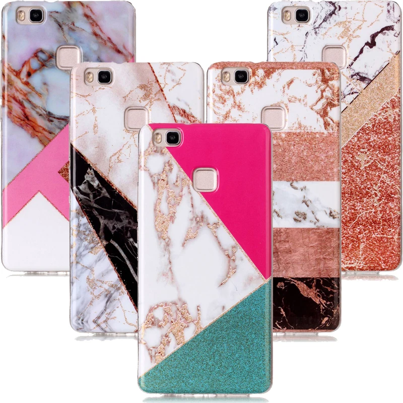 

Luxury Glitter Marble IMD Mobile Phone Soft TPU Silicon Case Cover Shell Coque for Huawei Mate 9 10 Pro P8 P9 P10 Lite 2017 Mini