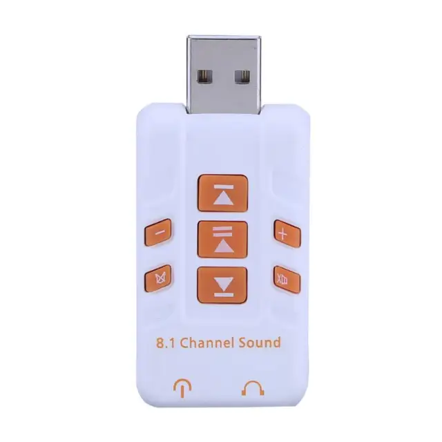 Modest Audio External USB Sound Card 8.1 Channel Adapter Headset Microphone 3.5mm Jack USB Sound Cards Computer Components Modest Audio External USB Sound Card 8.1 Channel Adapter Headset Microphone 3.5mm Jack USB Sound Cards Computer Components