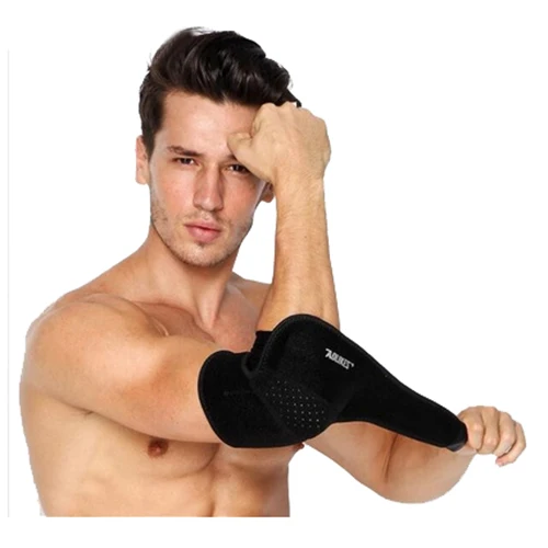 

AOLIKES Adjustable Elbow Support Pads Supporting Codera Protector 1PCS black