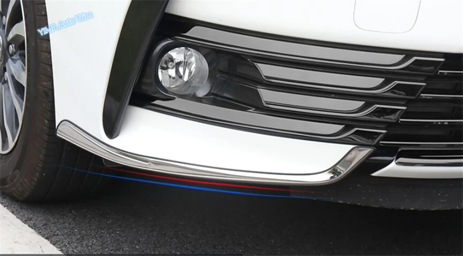 Передние противотуманные фары lapetus лампа век брови полосы крышка Накладка 2 шт. подходит для Toyota Corolla нержавеющая сталь аксессуары