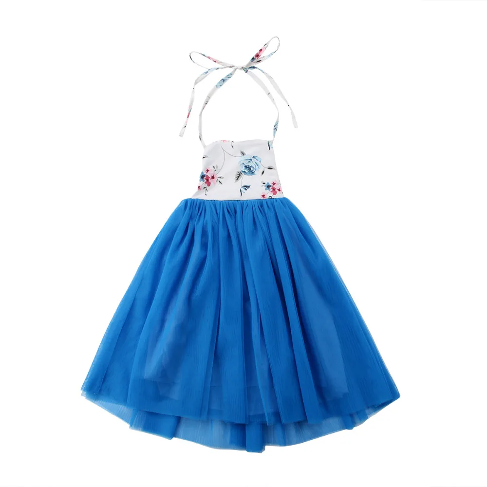 2018 Summer Toddler Princess Kids Baby Girls Dress Lace Floral Party