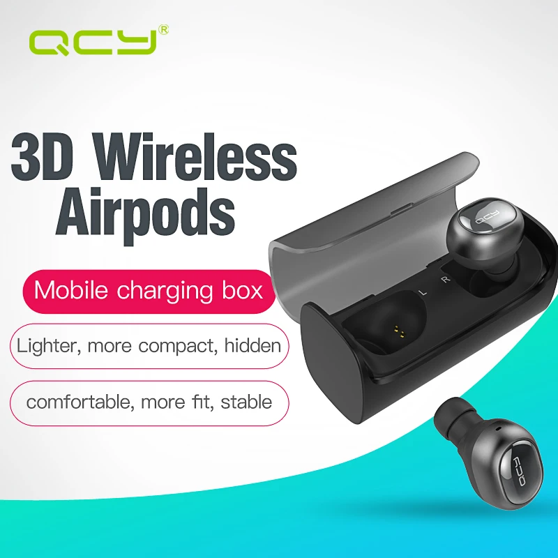 bilder für QCY Q29 business kopfhörer drahtlose bluetooth earbuds 3D stereo airpods headsets mit lade automatisch energienbank für handys bilder für QCY Q29 business kopfhörer drahtlose bluetooth earbuds 3D stereo airpods headsets mit lade automatisch energienbank für handys