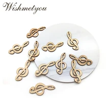 WISHMETYOU 50 шт. деревянные цветные музыкальные ноты Diy ремесла украшение для детей игрушки ручной работы материалы декор искусство Швейные аксессуары
