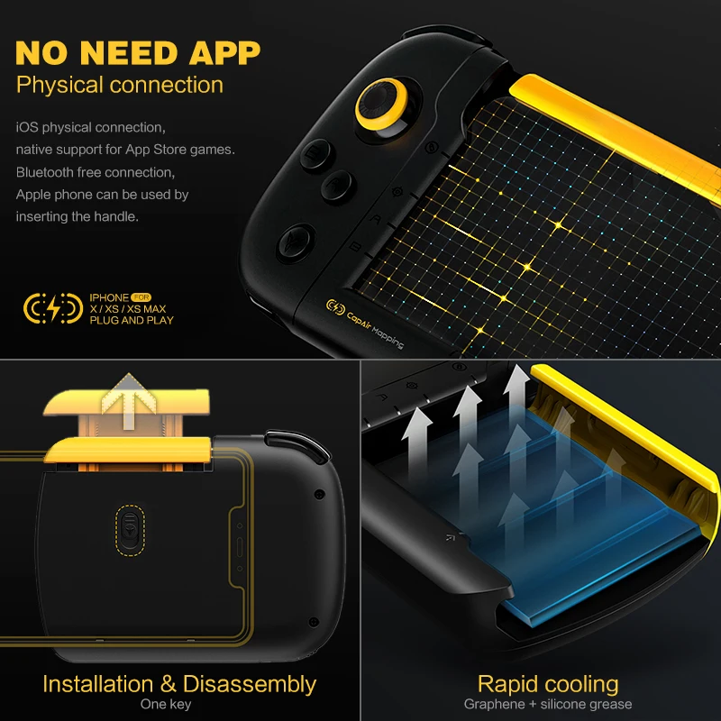  Data Frog Gaming Controller For IPhone IOS GamePad For Official PUBG Game Joystick For Iphone 6 7 8
