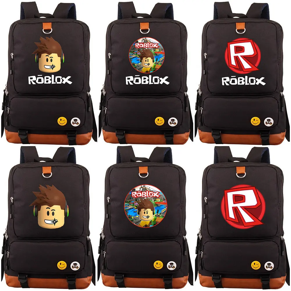

Fashion Cartoon Hot Games Roblox R Letter Boy Girl School bag Women Bagpack Teenagers Schoolbags Canvas Men Student Backpack