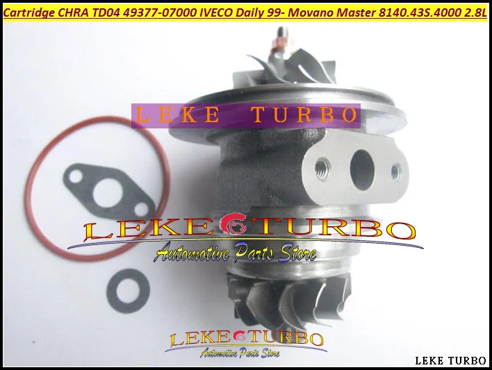 Turbo Cartridge CHRA TD04L 49377-07000 500372214  Turbocharger For Movano Master IVECO Commercial Daily 2.8TD 1999-03 8140.43S.4000 2.8L 125HP (2)