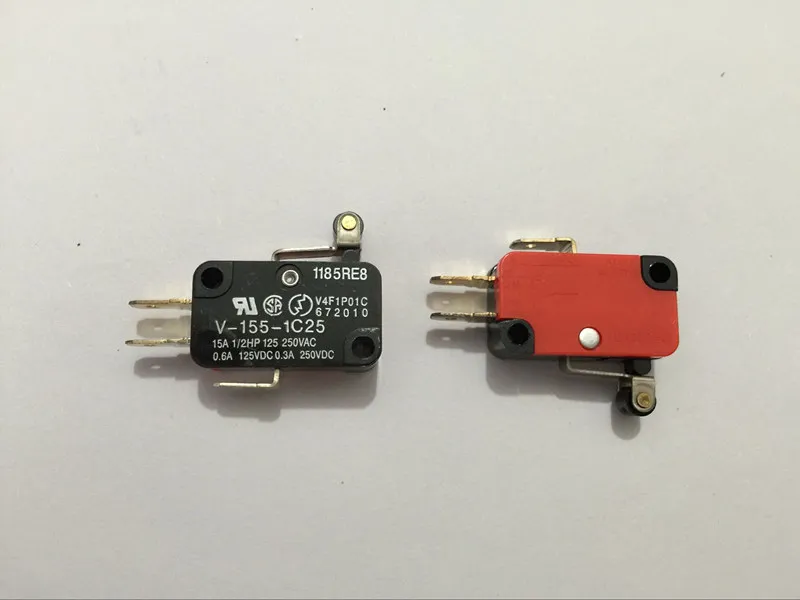 

10pcs V-155-1C25 Momentary Limit Micro Switch SPDT Snap Action Switch