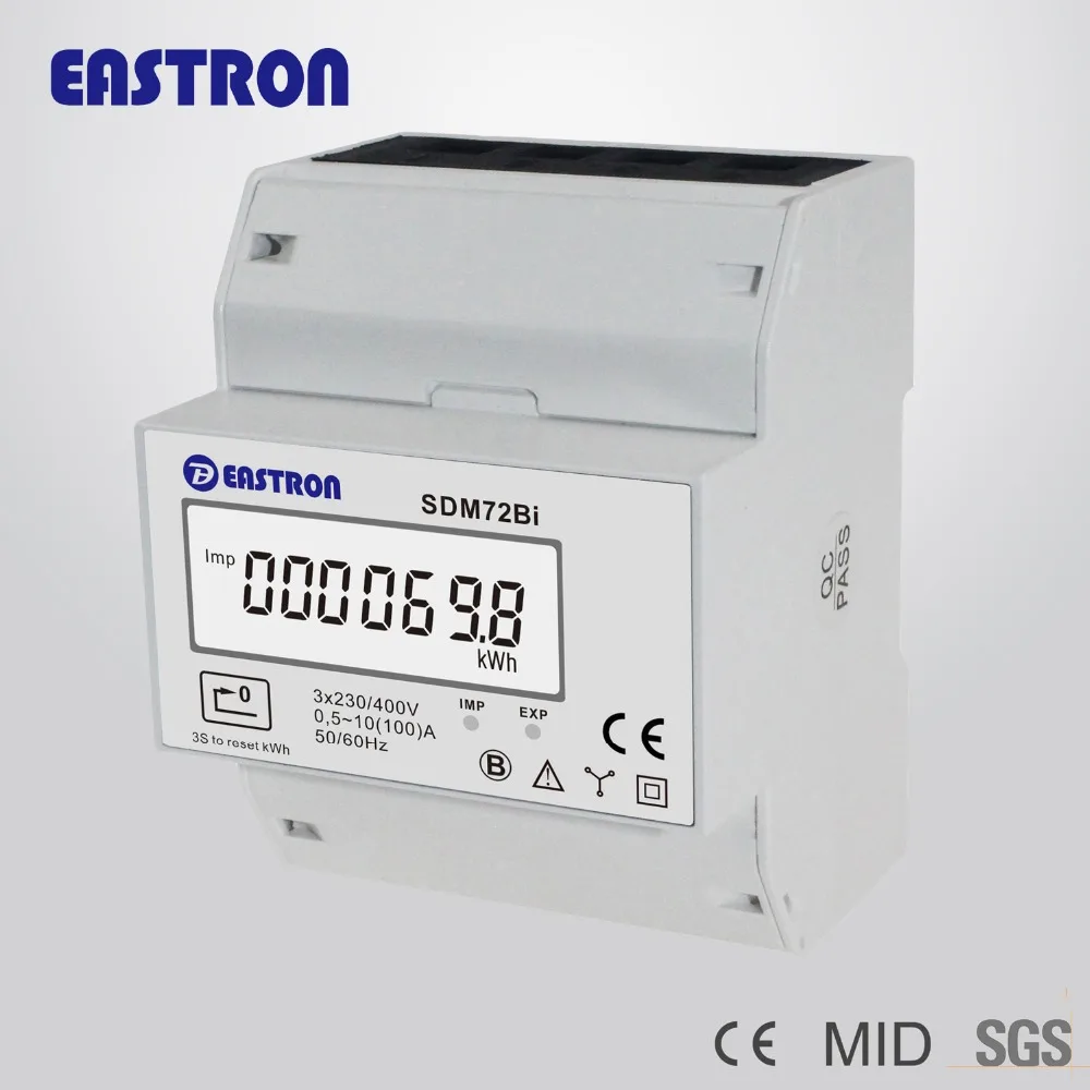 

SDM72BI Three phase bi-directional energy meter for renewable energy , Solar PV applications