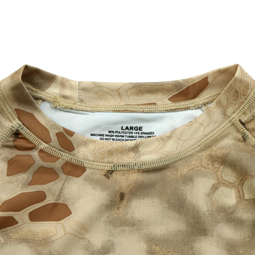Men Camouflage Long Sleeve Quick Dry Breathable T Shirt for Outdoor Hunting Fishing Sportswear 