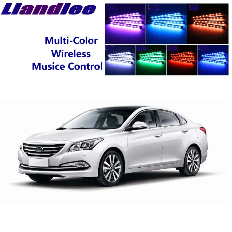 LiandLee Car Glow Interior Floor Decorative Atmosphere Seats Accent Ambient Neon light For Hyundai Mistra  Mingtu