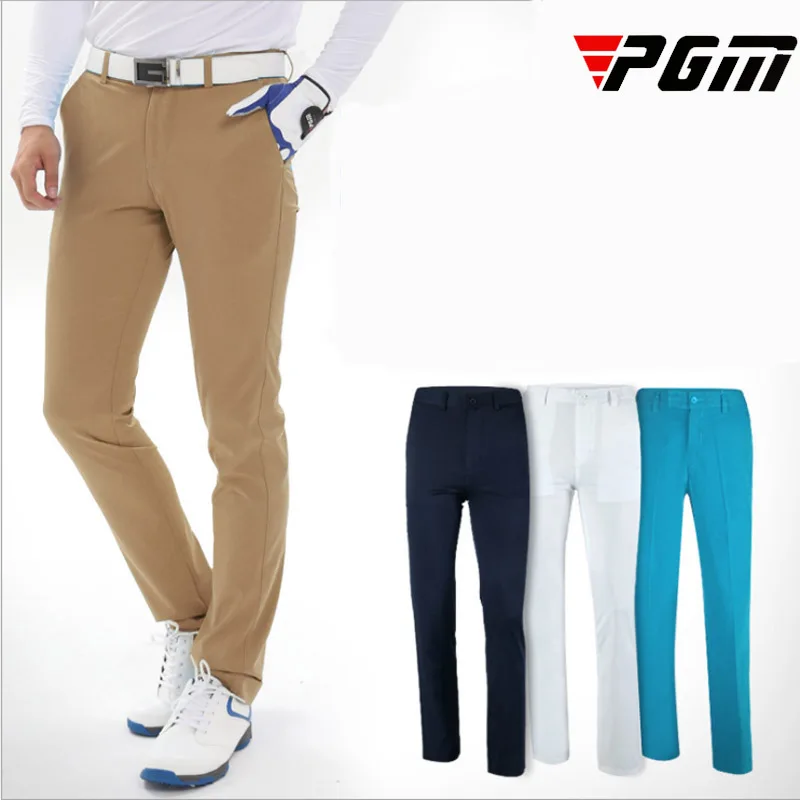 

PGM Upgrade Brand Plus Men's Golf Pants full length thin light breathable comfort sports leisure trousers Man navy khaki M L XL