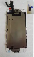 Full Set For iphone 6 LCD Screen Display+Touch Glass Digitizer+Home flex cable+Front camera Assembly Repair Parts black/white