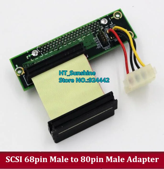 Новый SCSI жесткий диск конвертер адаптер 68pin штекер 80 PIN до 68 IDE 1 шт./лот| |