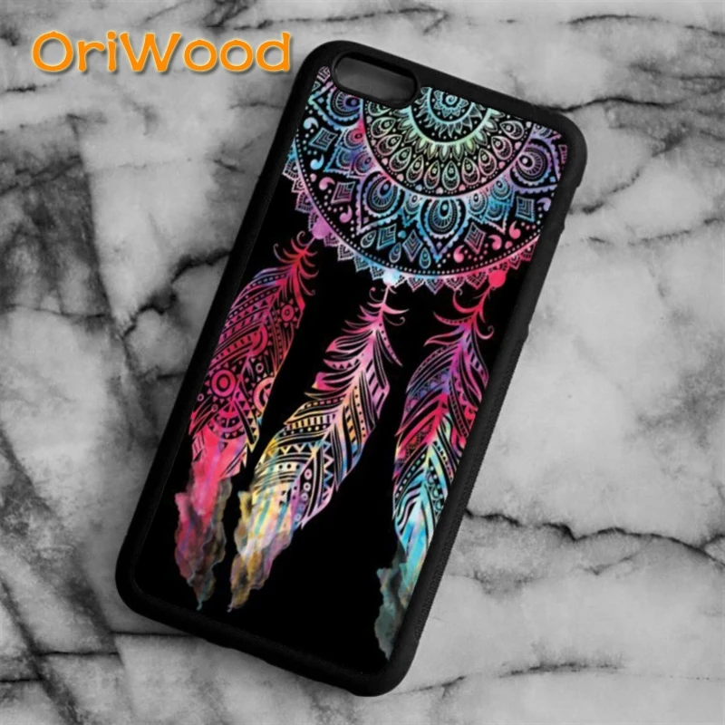 

OriWood Dream Catcher Mandala Pattern Case cover for iPhone 6s 7 8 plus X XR XS 11 pro max Samsung Galaxy S6 S7 S8 S9 S10 plus
