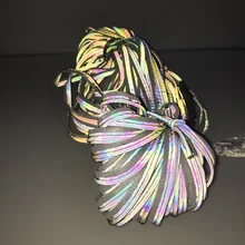 Фантомный светоотражающий край полосы переливающиеся Светоотражающие отделки одежды