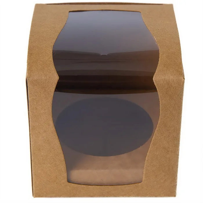 Дизайн, одинарные коробки для кексов 9x9x9 см, Свадебная подарочная коробка, Подарочная коробка со вставкой 12 шт