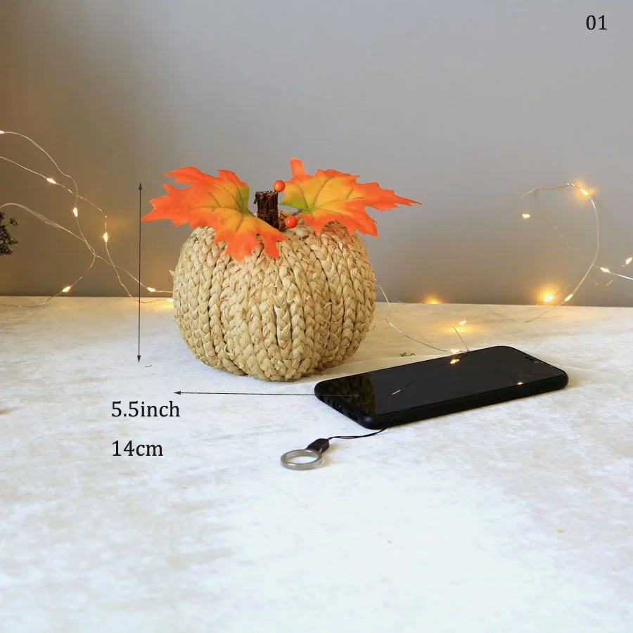 Handmade Party Wedding Decoration Artical Flowers Pumpkin Home Decor Autumn Wedding Fall Decors Harvest Pumpkins Thanksgiving