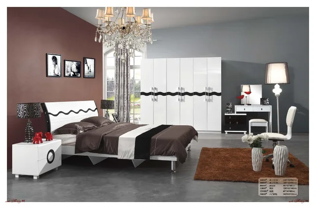 2018 Modern Real Furniture Table De Maquillage Bedroom Set Wooden 2018 Modern Real Furniture Table De Maquillage Bedroom Set Wooden Bed Hot Of Double Night Stand Dresser