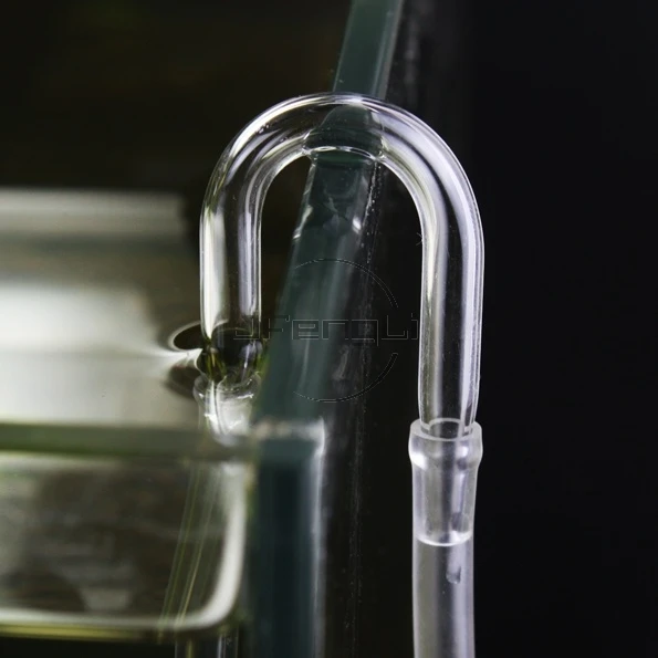 

JFENGLI 3pcs CO2 Diffuser U shape Bend Glass Connector Tube Pipe Air pump Hang On Fix Aquarium Fish Water Plant Tank