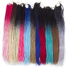 qp hair 24″Soft Crochet braids black brown synthetic hair Braiding Hair Senegalese Twist Kanekalon Hair Extenstion