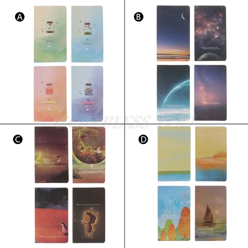 

Mini Cute Moon Star Universe Notebook Notepad Diary Writting Paper School Supply