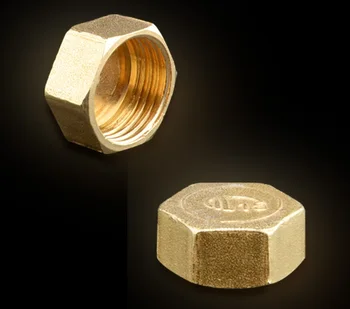 

5pcs 3/4" BSP Female Thread Brass Pipe Countersunk Plug Hex Head Socket Pipe Fittings End Cap