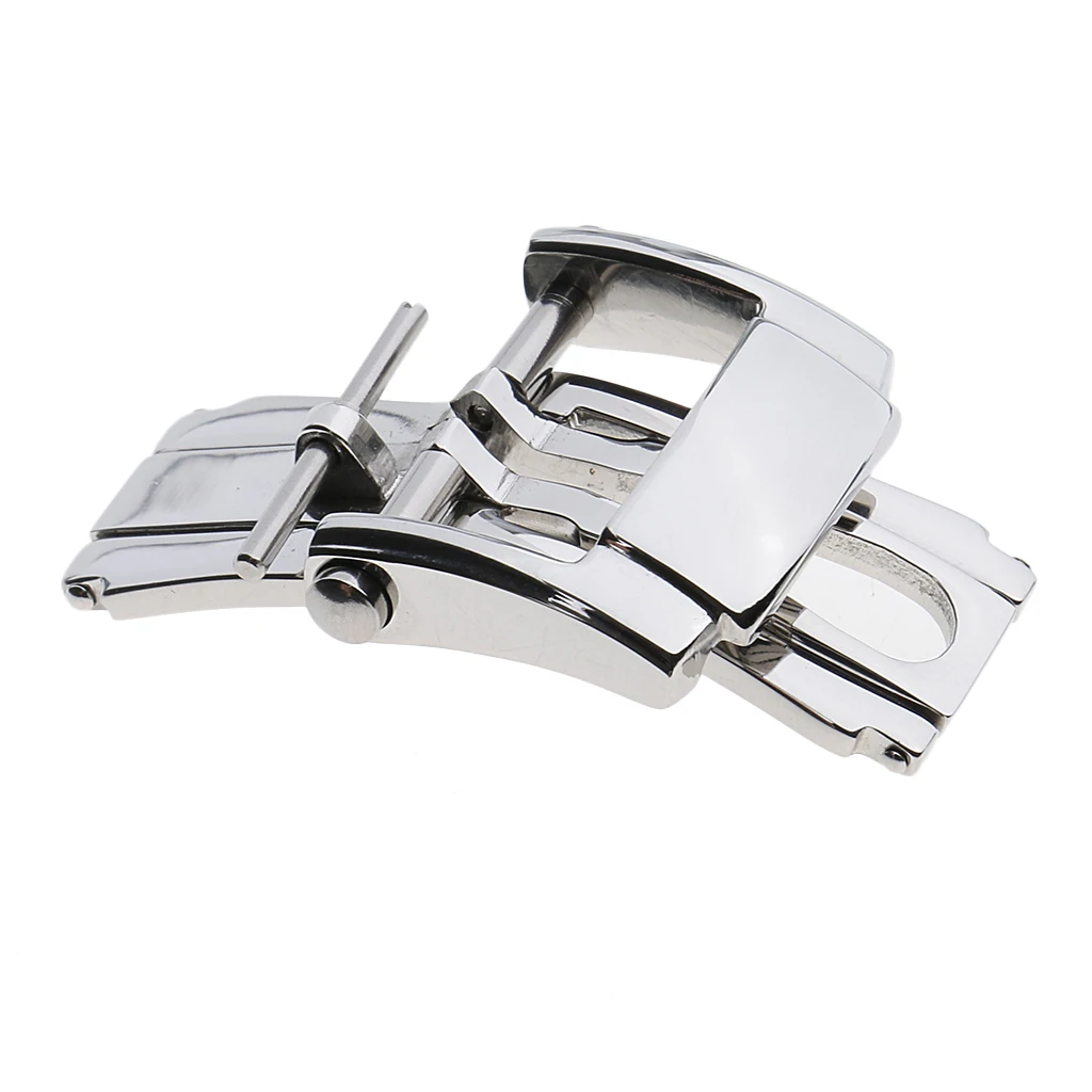 Stainless Steel Deployment Butterfly Buckle Clasp for Watch Strap 18mm