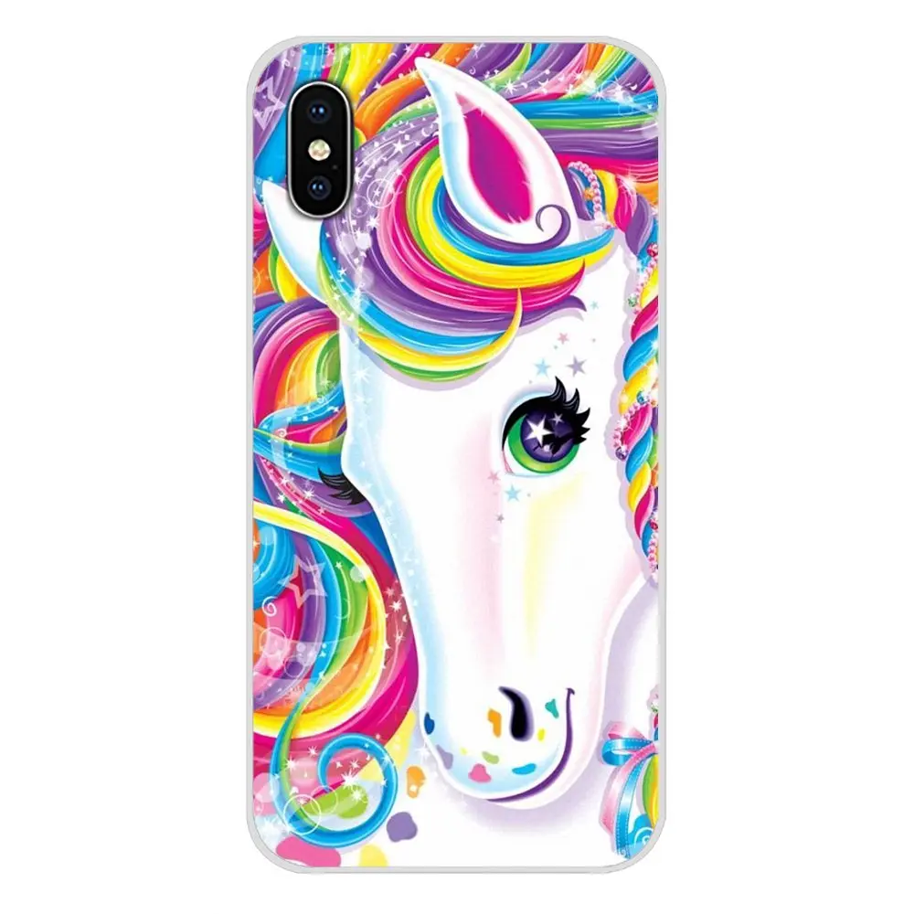 Чехол на заказ для Apple iPhone X XR XS MAX 4 4S 5 5S 5C SE 6 6S 7 8 Plus ipod touch 5 6 Rainbow Lisa Frank tiger horse dog Cat - Цвет: images 8