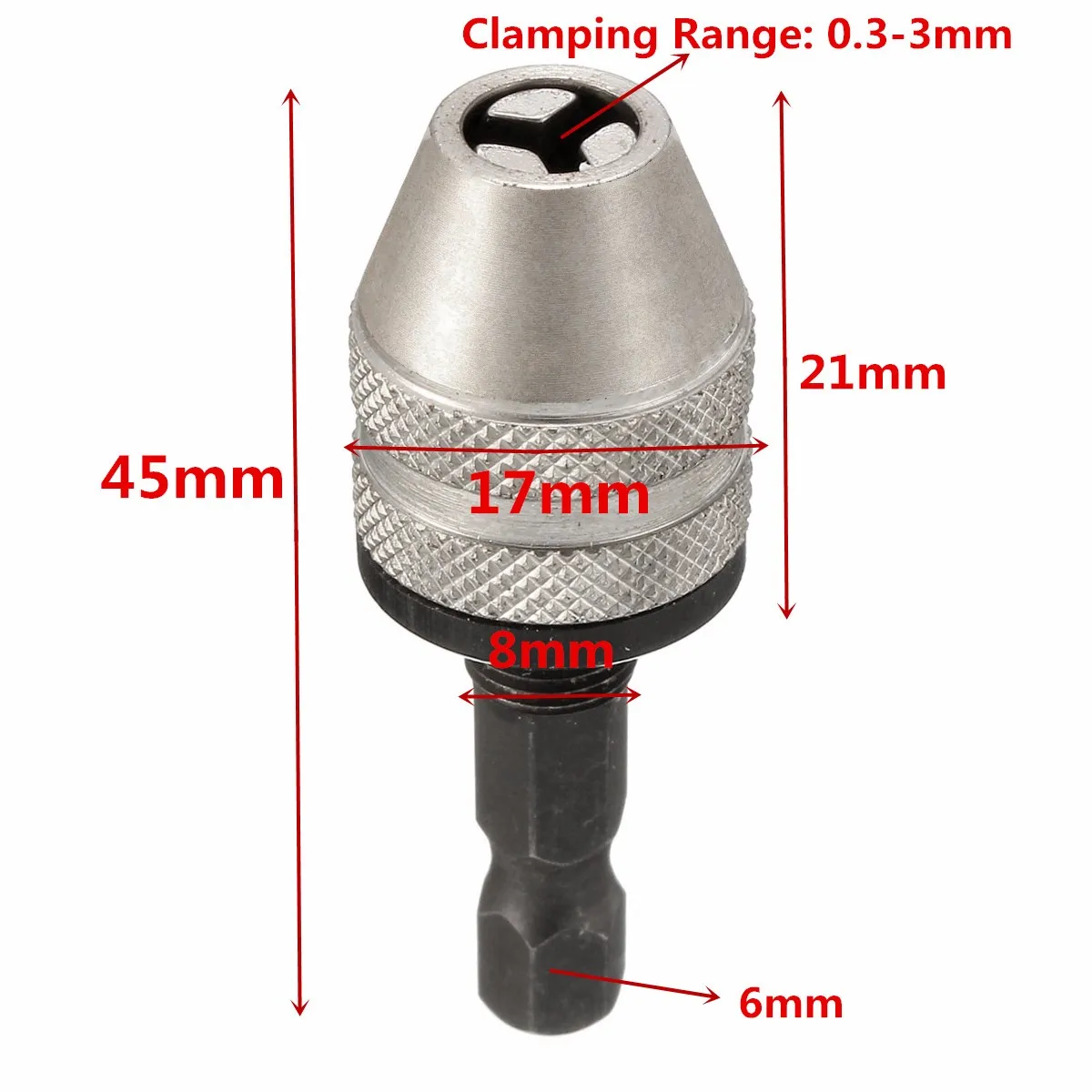 Buy 1/4'' Keyless Alloy Drill Bit Chuck Hex Shank
