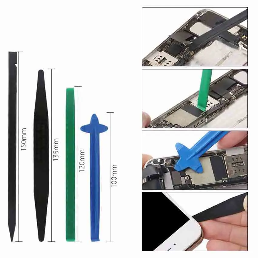 PHONEFIX DIY телефон инструмент для демонтажа и ремонта набор ЖК-экран pry открытие комплект металлический pry stick Spudgers треугольник pry лезвия лом