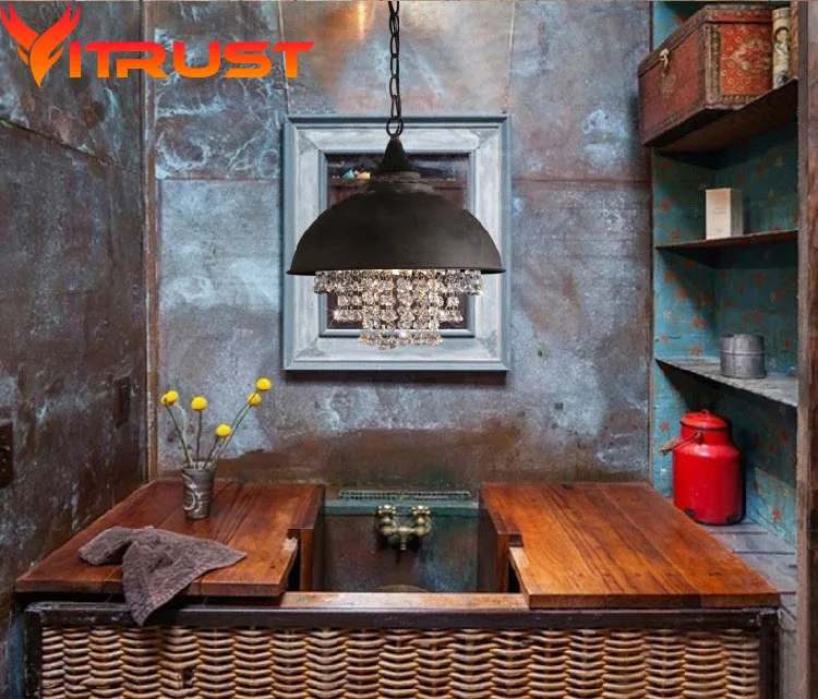 

K9 Crystal Pendant Lamps Lights Industrial Vintage Hanging Lighting Modern Pendant Lights loft Lampen luminaire suspenduhanglamp