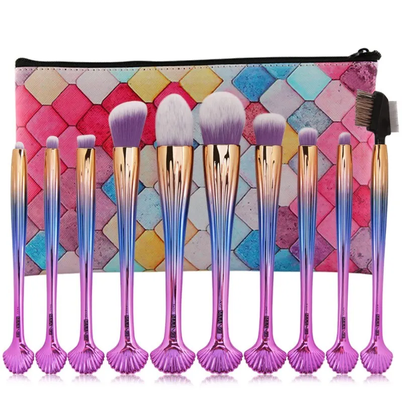 

Colorful Foundation Cosmetic Bag Women PU Makeup Tools Useful Cosmetic Organizer For Makeup Brushes Power
