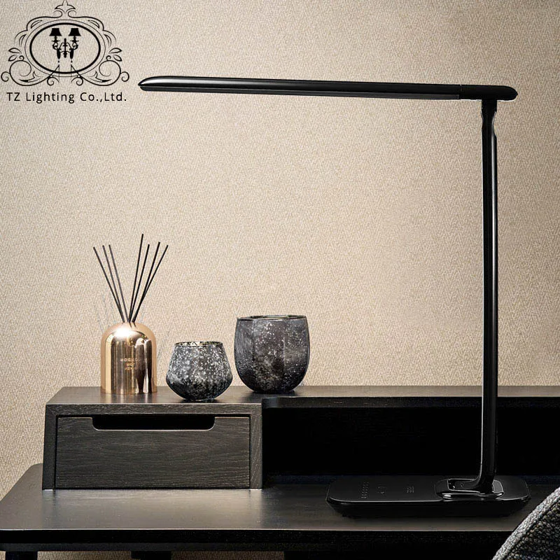 

TZ Led Table Lamp For Desktop Reading Study Office Flexo Bright Light Flexible 10DV 15W Dimmable With Usb Charger Bureaulamp