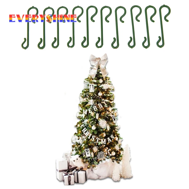 2018 merry christmas 10pcslot christmas tree green s shaped hanging hooks wire - Christmas Tree Hooks Decorative 2018 merry christmas 10pcslot christmas tree green s shaped hanging hooks wire - Christmas Tree Hooks Decorative