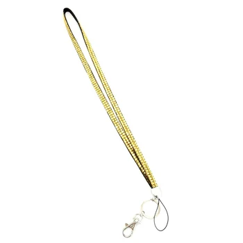 

New Bling Crystal Rhinestone Lanyard Id Badge Keychain Card Holder-Purple