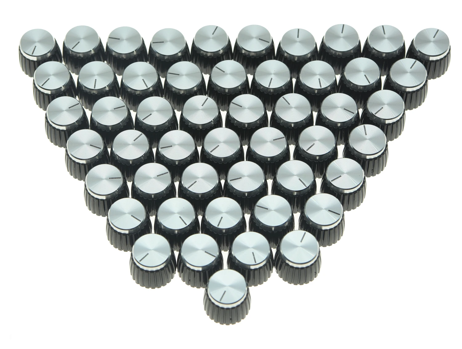 Maçanetas de Amplificador de Guitarra Adequado para Amplificadores Pacote com 50 Tampa Preta Prateada Marshall - - Image 2