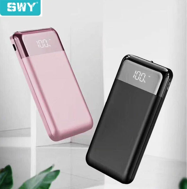 

Dual USB Power Bank 10000mah Portable Charger Output External Cell Phone Battery Pack with LED Light for iPhone7 huawei 18650